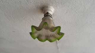 Lampadario verde anni 40