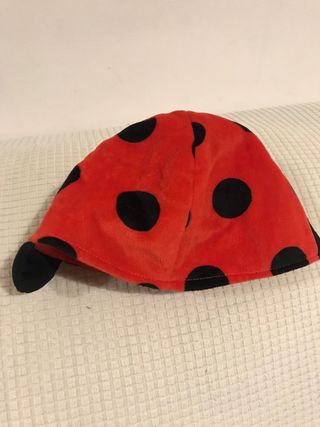 Gorra disfraz mariquita  5 y 6 años