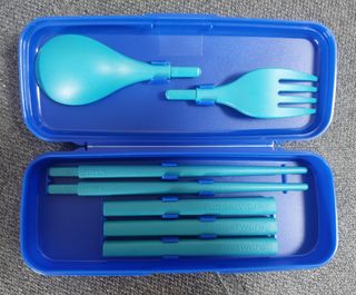 Set cubiertos plastico Tupperware 