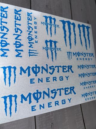PACK PEGATINAS MONSTER ENERGY ADHESIVOS MOTO LOGO