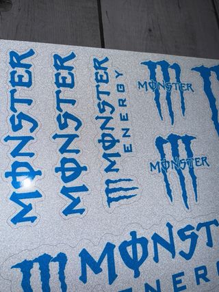 PACK PEGATINAS MONSTER ENERGY ADHESIVOS MOTO LOGO