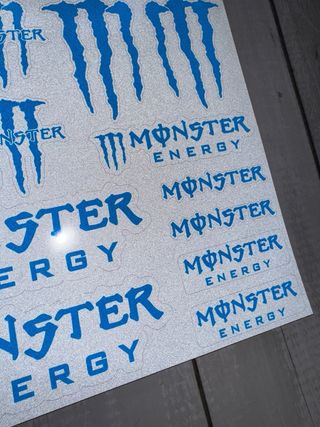 PACK PEGATINAS MONSTER ENERGY ADHESIVOS MOTO LOGO