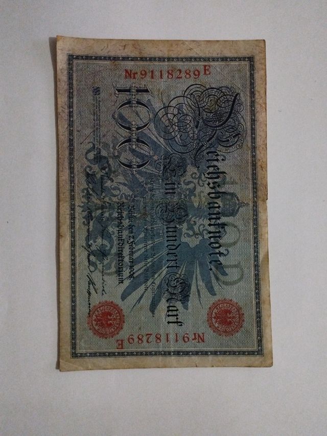 100 Marco Alemán de 07/02/1908