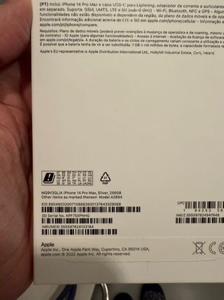 Iphone 14 Pro Max Plata 256 GB