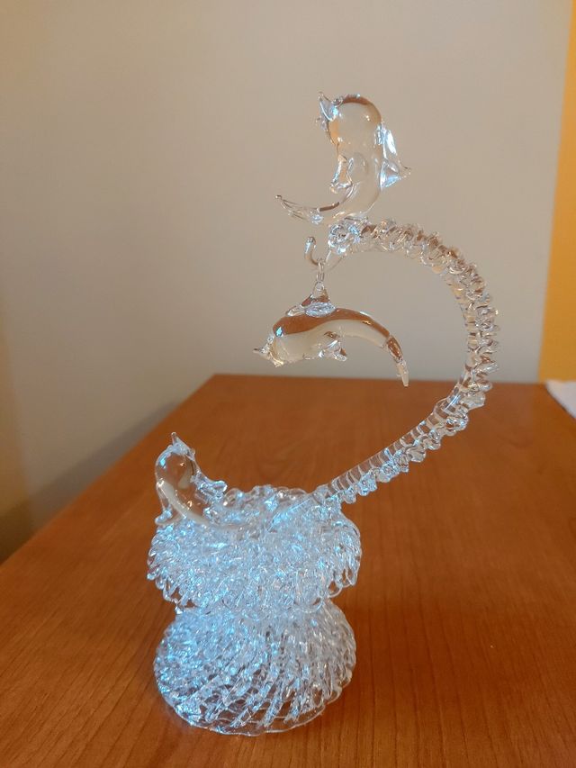 Figura cristal delfines