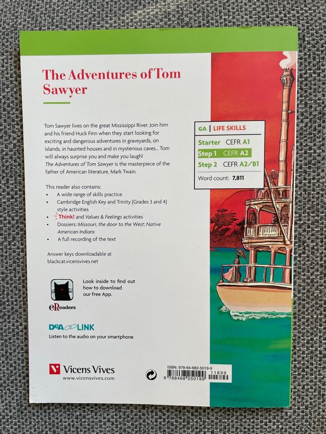Libro inglés: The Adventures of Tom Sawver