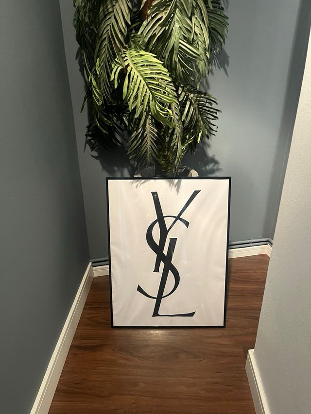 Cuadro logo Yves Saint Laurent grande