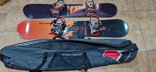 Tablas de Snow, 160 y 145. Botas ,baca y porta sky
