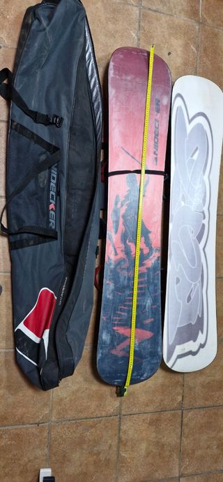 Tablas de Snow, 160 y 145. Botas ,baca y porta sky