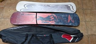 Tablas de Snow, 160 y 145. Botas ,baca y porta sky