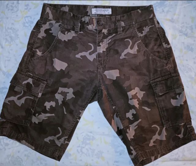 Vintage y2k cargo camouflage shorts unisex cotton