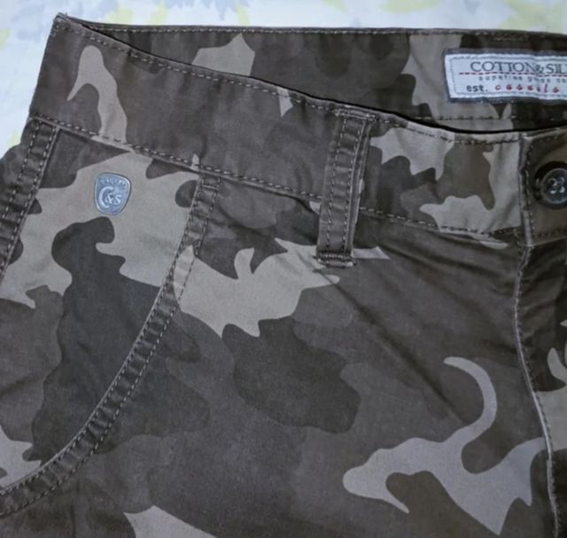 Vintage y2k cargo camouflage shorts unisex cotton