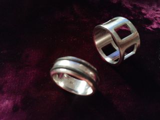 Anillos plata y pulsera