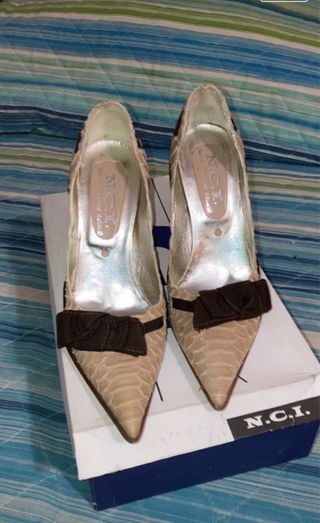 Scarpe pitone tacco alto