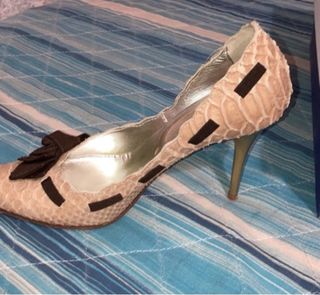 Scarpe pitone tacco alto