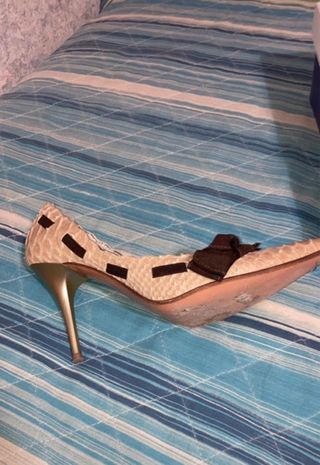 Scarpe pitone tacco alto