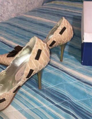 Scarpe pitone tacco alto