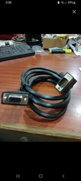 CABLE CONEXIÓN VGA MACHO A VGA HEMBRA