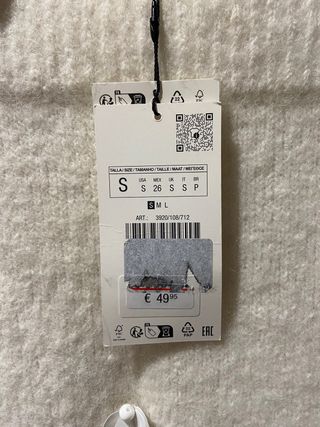 Falda lentejuelas de lana zara