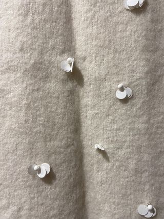 Falda lentejuelas de lana zara
