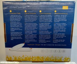 Placa LED 20W Cuadrada Superslim