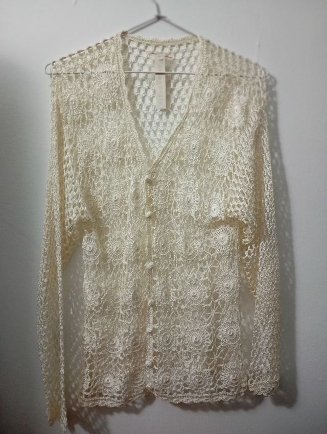 Chaqueta de veráno de ganchillo 