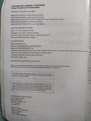 Contabilidad general y tesorería. GM