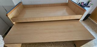 Cama nido Litera con Escritorio dormitorio madera