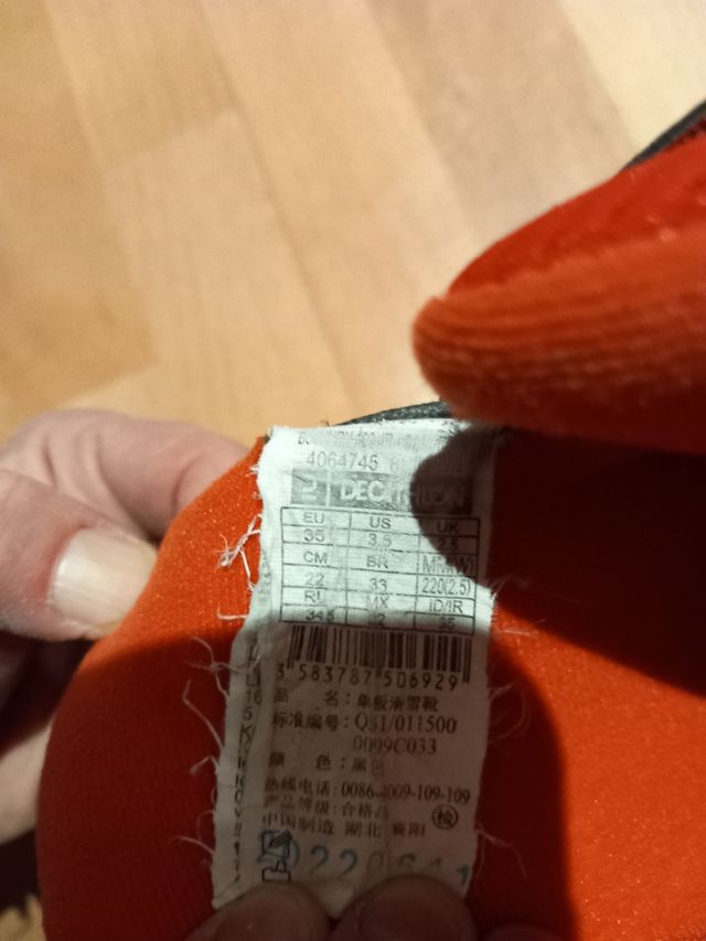 Botas Snowboard talla 35