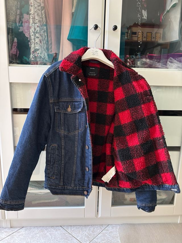 Giacca jeans imbottita