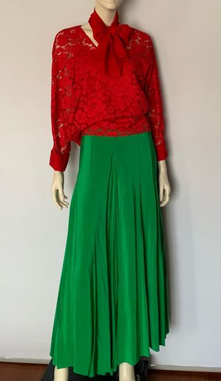 Blusa encaje Carolina Herrera