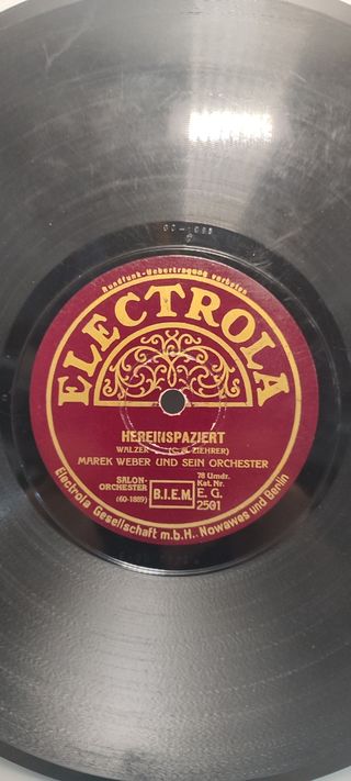 Disco pizarra 78rpm.