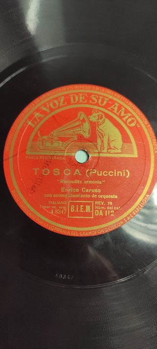 Disco pizarra 78rpm.