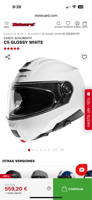 SCHUBERTH C5 GLOSSY WHITE CASCO