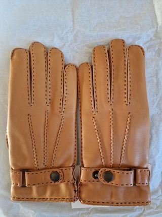 Para de guantes piel