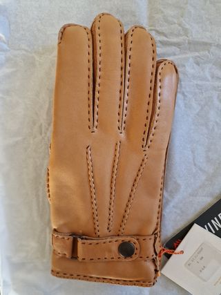 Para de guantes piel