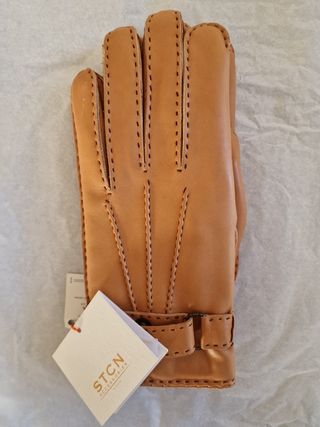 Para de guantes piel