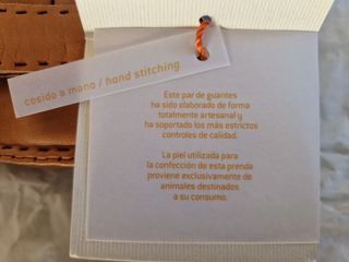 Para de guantes piel
