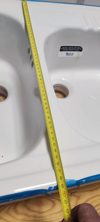 lavabo dos senos roca