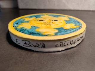Maiolica originale Sole - E. Boria Caltagirone VTG