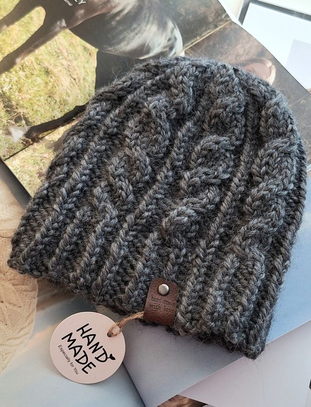 Berretto lana da uomo fatto a mano