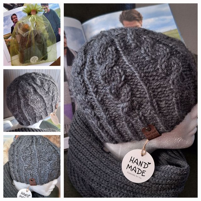 Berretto lana da uomo fatto a mano