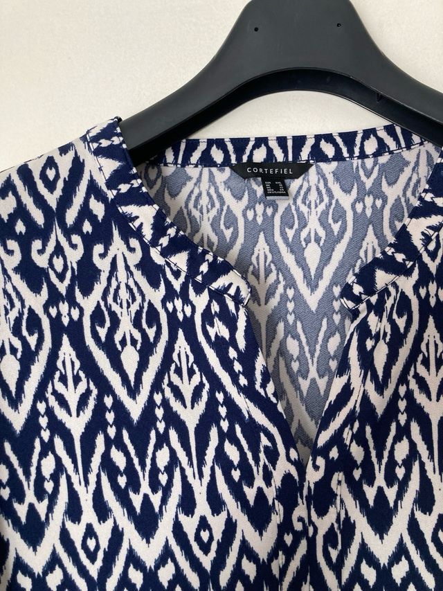 Camiseta estampado azul