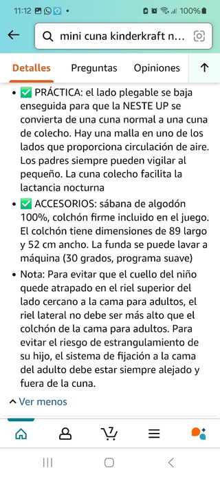 Mini Cuna colecho kinderkraft neste up