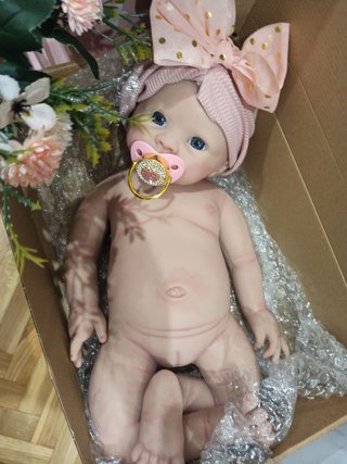 Reborn silicona 50 cm niña