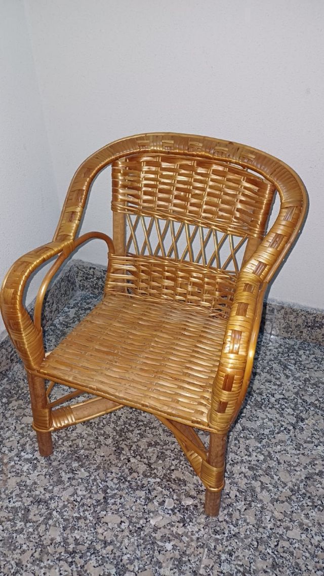Silla infantil mimbre