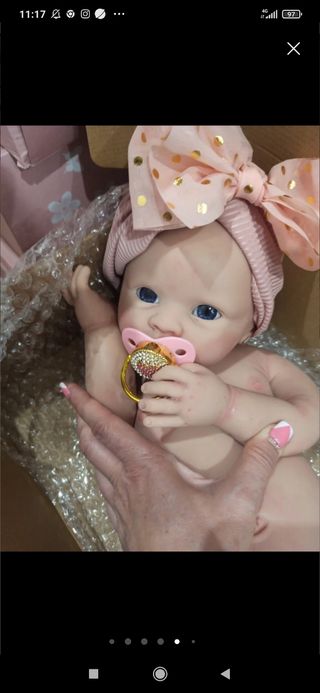 Reborn de silicona de 50 cm y 3300