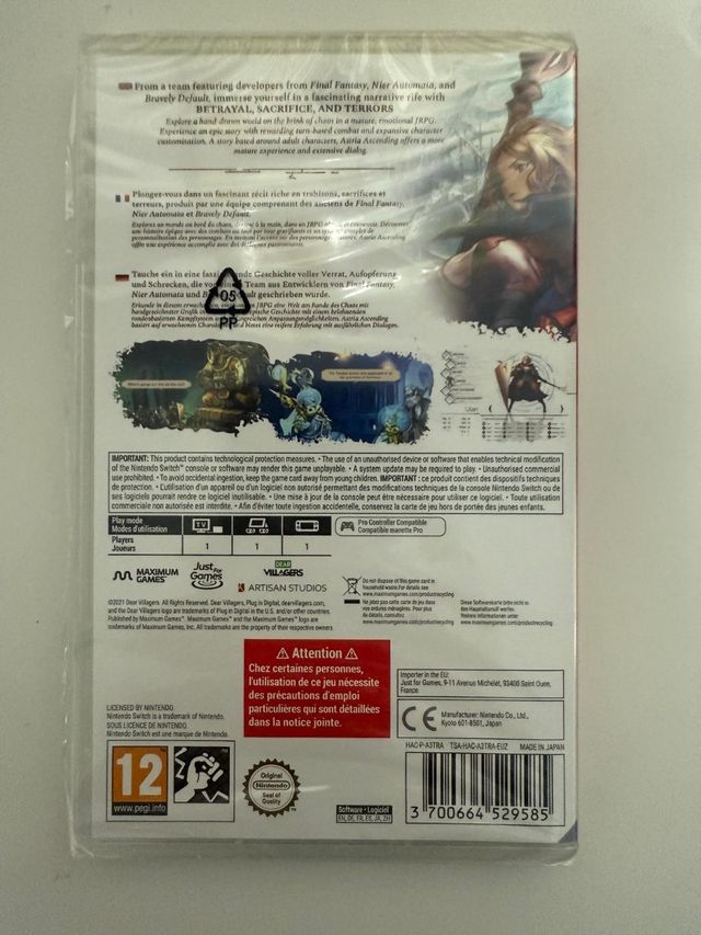 Astria ascending switch