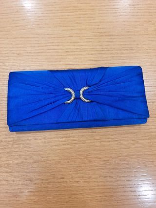 Bolso fiest azul klein raso