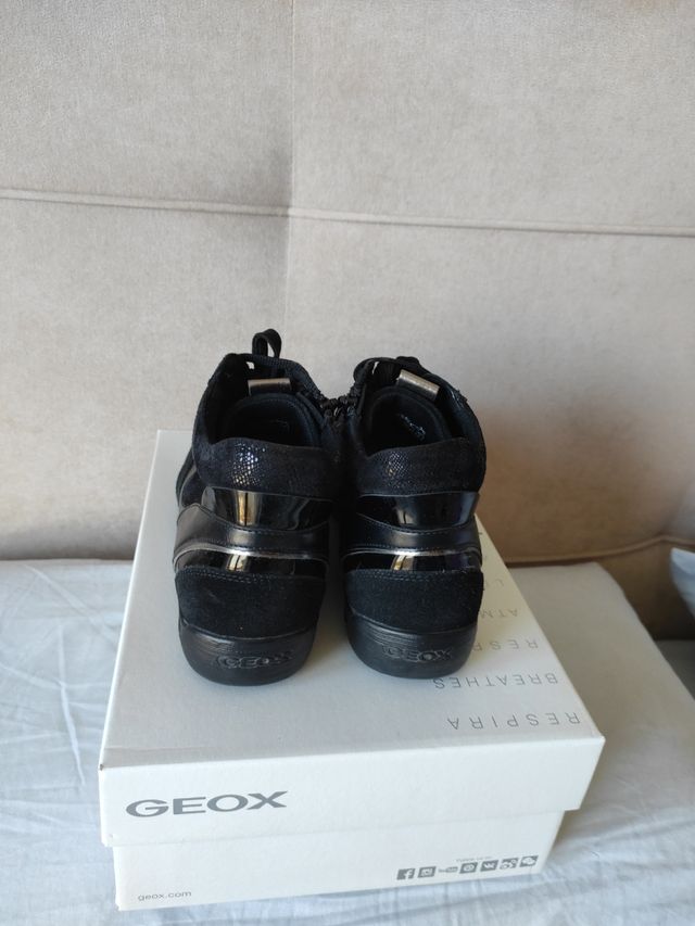 Zapatillas altas Geox negras de piel